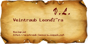 Veintraub Leonóra névjegykártya